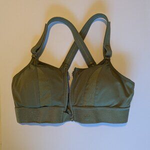 SheFit Ultimate High Impact Sports Bra Luxe/Large Deep Lichen Green
